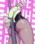 Rating: q
ID: 5580750
Date: 2025-05-18 05:37:18 -0400
Status: active
Score: 31
anthro arms_tied bdsm bound bunny_costume claws clothing costume cuff_(restraint) drkot ears_up female green_body green_hair hair handcuffs hands_behind_back hi_res latex legwear metal_cuffs pole red_eyes restraints solo tail tights post #5580750