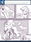 2012 ask_blog comic crown cutie_mark dialogue english_text equid equine feathered_wings feathers female feral friendship_is_magic greyscale hair hasbro headgear horn john_joseco mammal monochrome my_little_pony mythological_creature mythological_equine mythology pegasus princess princess_celestia_(mlp) quadruped royalty scootaloo_(mlp) tail text tumblr user_avatar winged_unicorn wings young young_feral