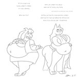 Rating: e
ID: 5601637
Date: 2025-05-27 03:46:54 -0400
Status: active
Score: 8
1:1 absurd_res anthro black_and_white both_pregnant bottomwear bovid caprine clothing cult_of_the_lamb deltarune dialogue dirtymac domestic_cat dress duo english_text felid feline felis female female_anthro fishnet_clothing goat hi_res mammal massive_monster_(studio) monochrome multiple_pregnancies narinder pregnant pregnant_anthro pregnant_female skirt text third_eye_closed toriel undertale undertale_(series) post #5601637