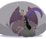 absurd_res anal anthro balls belly big_balls big_belly big_breasts big_butt black_hair blonde_hair bodily_fluids breasts butt butt_grab clenched_teeth crouching cum cum_inflation cum_inside dragon duo excessive_cum excessive_genital_fluids eyes_closed female fur genital_fluids genitals grey_body grey_fur hair hand_on_butt hi_res horn huge_balls huge_belly huge_breasts huge_butt hybrid hyper hyper_balls hyper_belly hyper_breasts hyper_butt hyper_genitalia inflation lagomorph larger_female leporid lighter_belly male male/female mammal mythological_creature mythological_scalie mythology progression rabbit ray_(pkv2) riona_(riona_hexagon) scalie sitting_on_balls size_difference tail teeth wing_jewelry wings zeruxu