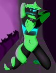 absurd_res anthro hi_res justakiwi kiwi_(justakiwi) machine male nude pose protogen solo