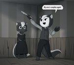 Rating: s
ID: 5454656
Date: 2025-03-24 21:49:35 -0400
Status: active
Score: 33
3_toes 4_fingers absurd_res anthro barefoot brother_(lore) brother_and_sister_(lore) charlotte_(e254e) clothing dialogue dress duo e254e feet female fingerless_gloves fingers fluffy fluffy_tail gloves handwear head_tuft hi_res issac_(e254e) male mammal mephitid parody sibling_(lore) sister_(lore) skunk smile sweeney_todd_(play) tail toes topwear tuft twins_(lore) vest post #5454656