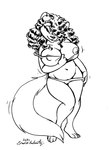 2024 4_fingers 4_toes anthro areola areola_slip arm_under_breast bedroom_eyes belly big_breasts big_hair breasts cleavage clothed clothing clothing_pull curled_hair curvy_figure digital_drawing_(artwork) digital_media_(artwork) domestic_cat eric_schwartz exposed_breasts feet felid feline felis female fingers hair hair_over_eye hand_on_hip hi_res long_hair looking_at_viewer mammal monochrome motion_lines narrowed_eyes navel nipple_outline nipples off_shoulder one_breast_out one_eye_obstructed panties panty_pull partially_clothed pinup plantigrade pose seductive signature simple_background slightly_chubby slightly_chubby_anthro slightly_chubby_female smile smiling_at_viewer solo standing thick_thighs toes underwear underwear_pull undressing voluptuous voluptuous_female white_background whitney_(pnc)