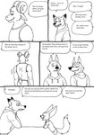 2023 anthro bernielover bernielover's_college_au bovid butt canid canine canis caprine claws clothed clothing comic devon_(bernielover) dialogue disney english_text fennec_fox finnick_(zootopia) fox fur group hi_res hoodie male mammal monochrome nick_wilde red_fox shirt speech_bubble surprise tank_top text topwear true_fox wolf zootopia