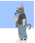 Rating: s
ID: 4863184
Date: 2024-06-18 21:27:10 -0400
Status: active
Score: 11
2024 4_fingers anthro beard beverage_can black_clothing black_footwear black_nose black_outline black_shirt black_socks black_topwear blue_bottomwear blue_clothing blue_jeans blue_pants bottomwear brown_eyes can canid canine canis clothed clothing container denim denim_bottomwear denim_clothing digital_media_(artwork) domestic_dog drinking ear_piercing english_text eyebrows facial_hair fingernails fingers flat_colors footwear full-length_portrait fully_clothed fur geometric_background grey_body grey_fur hairless hairless_dog half-closed_eyes hand_in_pocket hi_res holding_can holding_container holding_object jeans key keychain male mammal nails narrowed_eyes nos_(brand) outline pants piercing pockets portrait primitive_dog print_clothing print_shirt print_topwear purse shirt shoes shoobular simple_background snout socks solo standing tail tan_clothing tan_footwear tan_shoes text text_on_clothing text_on_shirt text_on_topwear three-quarter_view topwear xoloitzcuintli post #4863184