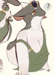 Rating: q
ID: 5513214
Date: 2025-04-18 19:36:48 -0400
Status: active
Score: 33
2024 anthro apron apron_only barely_contained barely_contained_breasts belly big_breasts blush blush_lines breasts circle_eyebrows claws cleavage clothed clothing digital_drawing_(artwork) digital_media_(artwork) dragon eyebrows eyelashes eyewear eyewear_on_head female finger_claws floppy_ears green_apron green_clothing grey_body hairless half-closed_eyes half-length_portrait hi_res horn huge_breasts kemono latte_(sme4) leaning leaning_forward looking_aside mouth_closed multicolored_body mythological_creature mythological_scalie mythology narrowed_eyes non-mammal_breasts oblivious orange_eyes portrait pupils question_mark scalie side_boob side_view simple_background slightly_chubby slightly_chubby_anthro slightly_chubby_female sme4 smile solo sunglasses sunglasses_on_head tan_body two_tone_body watermark white_eyebrows post #5513214