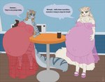 Rating: q
ID: 5463339
Date: 2025-03-29 03:51:42 -0400
Status: active
Score: 20
anthro belly big_belly blonde_hair both_pregnant brown_hair cheek_tuft clothed clothing dress duo facial_tuft felid female fetal_movement fur green_eyes grey_body grey_fur hair huge_belly inside mammal milk-jug multiple_pregnancies navel neck_tuft nipples pink_nose pink_tongue pregnant pregnant_anthro pregnant_female purple_clothing purple_dress red_clothing red_dress smile standing text tongue translated translucent translucent_clothing translucent_dress tuft white_body white_fur yellow_eyes post #5463339