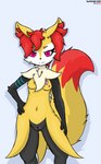 Rating: e
ID: 2905596
Date: 2021-08-31 17:36:21 -0400
Status: active
Score: 31
anthro black_body black_fur braixen braxiss_(darkholm1) breasts canid canine darkholm1 dipstick_tail eyebrow_through_hair eyebrows female fur generation_6_pokemon genitals hair mammal markings multicolored_tail nintendo nipples nude pink_eyes pokemon pokemon_(species) presentation pussy solo tail tail_markings translucent translucent_hair yellow_body yellow_fur post #2905596