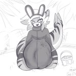 Rating: q
ID: 5410318
Date: 2025-03-03 18:52:00 -0500
Status: active
Score: 19
1:1 abdominal_bulge anthro basket bunny_costume clothing container costume curled_tail digestion_noises easter easter_bunny easter_egg fish hi_res holidays imminent_digestion kneeling looking_down marine markings onesie outside requiem_shark shaded shark sharp_teeth simple_background simple_coloring simple_shading solo squirming striped_markings stripes sushi_(sushipaw) sushipaw tail teeth thick_tail thick_thighs tiger_shark tight_clothing unwilling_prey vore post #5410318
