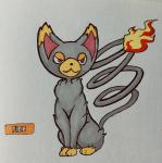 2018 :3 alternate_color ambiguous_gender black_nose curled_tail digitigrade dipstick_ears ear_markings ear_tuft english_text facial_markings fakemon felid feral fire firefightdex flaming_tail fluffy front_view full-length_portrait fur generation_4_pokemon glameow grey_body grey_fur grey_tail half-closed_eyes head_markings hi_res leg_markings long_tail looking_away mammal marco_fanjul marker_(artwork) markings mixed_media multicolored_body multicolored_ears multicolored_fur muzzle_(marking) narrowed_eyes nintendo pen_(artwork) pokemon pokemon_(species) portrait quadruped red_eyes shadow simple_background sitting smile smirk smug snout snout_markings socks_(marking) solo tail text toony traditional_media_(artwork) tuft two_tone_body two_tone_fur white_background yellow_body yellow_fur