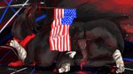 16:9 american_flag arkylite bandage bandaged_leg black_body black_scales black_tongue bodily_fluids butt claws colored_cum cum cum_drip cum_on_ground cum_on_penis dark_body diamondbackdrake dragon dripping european_mythology feral flagpole genital_fluids genitals glowing glowing_eyes hi_res horn male mythological_creature mythological_scalie mythology patriotism penis politics presenting presenting_hindquarters presenting_penis red_claws red_cum red_eyes red_stripes scales scalie scarf solo spiked_penis spikes spikes_(anatomy) stripes tail_wrapped tongue united_states_of_america unusual_bodily_fluids unusual_cum unusual_genital_fluids western_dragon widescreen