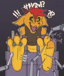 Rating: q
ID: 4799545
Date: 2024-05-22 09:38:06 -0400
Status: active
Score: 14
3_toes absurd_res anthro between_toes black_sclera claws curling_toes deaathtraap dragon exclamation_point feet female hi_res mythological_creature mythological_scalie mythology olga question_mark scales scalie solo tickle_torture tickling tickling_machine toe_claws toes yellow_body yellow_scales post #4799545