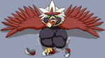 Rating: q
ID: 5453724
Date: 2025-03-24 14:06:22 -0400
Status: active
Score: 8
abdominal_bulge anthro anthro_prey avian biped blitzstoat_(gyro) blue_eyes braviary countershading feral feral_pred generation_5_pokemon gyrotech hi_res male male_prey mammal markings multiple_prey mustelid musteline nintendo oral_vore paws pokeball pokemon pokemon_(species) purple_body red_markings stoat tan_body tongue tongue_coiling tongue_out true_musteline vore weasel post #5453724