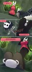 2_toes absurd_res anthro arthropod breasts cloak clothing comic cornchip21 dialogue duo english_text feet female foot_fetish foot_focus foot_play hi_res holding_object holding_weapon hollow_knight hornet_(hollow_knight) male male/female melee_weapon meme meme_clothing noctibus size_difference soles speech_bubble sweater team_cherry text the_knight_(hollow_knight) toes topwear trampling underfoot vessel_(species) virgin_killer_sweater weapon