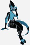 2022 2_toes alien alien_humanoid areola artist_name ben_10 black_body black_bottomwear black_clothing black_jacket black_lips black_pants black_skin black_tail black_topwear blue_areola blue_body blue_nipples blue_skin blue_tail blush blush_lines bottomwear breasts cartoon_network clothed clothing empty_eyes feet female grey_bottomwear grey_clothing grey_pants helen_wheels hi_res humanoid jacket kineceleran lips medium_breasts multicolored_body multicolored_bottomwear multicolored_clothing multicolored_skin nipples not_furry open_clothing open_jacket open_topwear pants pinup pose shirtless short_sleeves simple_background sitting solo tail teeth text tharrek toes topwear two_tone_body two_tone_bottomwear two_tone_clothing two_tone_pants two_tone_skin two_tone_tail url white_background white_eyes