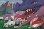 Rating: e
ID: 5567341
Date: 2025-05-12 16:12:29 -0400
Status: active
Score: 121
anal animal_genitalia animal_penis anthro artist_collaboration bodily_fluids claws cum digital_media_(artwork) dinosaur drooling duo embarrassed fangs felid fur genital_fluids genitals grass hi_res hoffersanchez inside male male/male male_penetrating mammal mountain nature oral orgasm orgasm_face oversized_oral pantherine penetration penis plant prehistoric_species pushing rear_view reptile rimming saliva scales scalie sex size_difference slime snow_leopard steam teeth tongue x-ray_view post #5567341