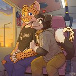 Rating: s
ID: 5274687
Date: 2024-12-29 19:13:48 -0500
Status: active
Score: 74
1:1 5_fingers anthro border_collie bottomwear bus canid canine canis claws closed_smile clothed clothing cloud collar collie commercial_vehicle domestic_dog duo entwined_tails eye_contact felid feline fingers gloves_(marking) hand_holding heart_symbol herding_dog hi_res hoodie hotdawggyy interlocked_fingers leopard looking_at_another male male/male mammal markings math mouth_closed outside pantherine pants pastoral_dog sheepdog shirt smile sunrise t-shirt tail tail_coil topwear vehicle window post #5274687