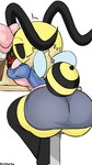 Rating: q
ID: 3724722
Date: 2022-12-01 13:06:44 -0500
Status: active
Score: 32
2022 9:16 annabee_(woebeeme) antennae_(anatomy) anthro arthropod arthropod_abdomen bee beverage big_breasts big_butt black_body black_eyes blue_bottomwear blue_clothing blue_jacket blue_skirt blue_topwear blush bottomwear breast_squish breasts bug_fables butt clothed clothing curvy_figure digital_media_(artwork) emanata eyebrows fan_character female flash_emanata furniture hell's_kitchen hi_res honey_bee hymenopteran insect insect_wings jacket looking_at_viewer looking_back mane moonsprout_games no_pupils pink_clothing pink_shirt pink_topwear raised_eyebrow rear_view shirt signature sitting skirt solo squish stinger striped_abdomen striped_body stripes table topwear underbutt voluptuous voluptuous_anthro voluptuous_female wings woebeeme yellow_body post #3724722