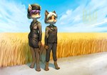 Rating: s
ID: 4089831
Date: 2023-06-03 12:54:18 -0400
Status: active
Score: 0
anthro army canid canine clothing cloud coat_of_arms duo female flag fox hi_res humanoid landscape male male/female mammal military russia sky thepimpartist tryzub uaf ukraine uniform war wheat post #4089831