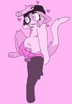 anthro ball_slip balls beanie beemorat belly bodily_fluids breasts breath bulge calico_cat clothed clothing crossgender detailed_bulge digital_media_(artwork) disembodied_hand domestic_cat duo ears_down embarrassed epic_games felid feline felis fluffy fluffy_tail fortnite ftg_crossgender fti_crossgender genital_fluids genital_outline genitals gynomorph hat headgear headpat headwear heart_symbol hearts_around_head intersex leaking_precum mammal medibang_paint_(artwork) meow_skulls nipples overwhelmed paws penis_outline petting pivoted_ears pixel_(artwork) precum precum_through_clothing precum_through_underwear pube_peek pubes pubes_exposed puffy_nipples scratching slightly_chubby slightly_chubby_anthro small_breasts tail topless trans_(lore) trans_woman_(lore) tuft underwear underwear_only wet wet_clothing