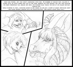 anthro arania armadillo_girdled_lizard asinus carla_(tcitw) comic donkey duo english_text equid equine female feral girdled_lizard hair herm_(lore) hi_res hooves jack_(tcitw) licking lizard male mammal monochrome reptile scalie sharp_teeth teeth text the_cabin_in_the_woods_(arania) tongue tongue_out