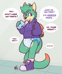Rating: s
ID: 3442621
Date: 2022-07-12 13:57:33 -0400
Status: active
Score: 159
asking asking_another asking_what backpack canid canine clean_diaper clothed clothing clothing_cord cloud_print color_coded color_coded_text confusion container cup dialogue diaper drawstring drawstring_topwear element_drop_shadow english_text fur green_body green_fur hand_in_pocket hi_res hoodie linked_speech_bubble male mammal offscreen_character pockets print_diaper purple_eyes question questioning_tone solo spacefluuff speech_bubble speech_bubble_drop_shadow talking_to_another text text_emphasis topwear underline wearing_diaper yes-no_question post #3442621