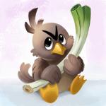 1:1 2017 ambiguous_gender digital_media_(artwork) digital_painting_(artwork) farfetch'd food generation_1_pokemon leek nintendo onion plant pokemon pokemon_(species) solo tsaoshin vegetable