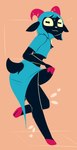 Rating: s
ID: 4741923
Date: 2024-04-25 00:15:39 -0400
Status: active
Score: 91
2_horns amara_(axedraws) anthro arm_tuft biped black_body black_ears black_eyes black_fur black_tail blue_bottomwear blue_clothing blue_crop_top blue_hair blue_shirt blue_skirt blue_topwear blush blush_lines bodily_fluids bottomwear bottomwear_lift bovid breasts caprine clothed clothing clothing_lift compression_artifacts crop_top dark_body dark_ears dark_fur dark_tail elbow_tuft female female_anthro flat_colors fluffy fluffy_tail full-length_portrait fur goat hair hi_res hooves horizontal_pupils horn mammal midriff mrdegradation nervous nervous_smile nervous_sweat orange_background pink_blush pink_fingers pink_hooves pink_horn portrait pupils shirt short_hair short_tail side_slit side_slit_clothing side_slit_skirt simple_background skirt skirt_lift small_breasts solo sweat tail topwear tuft yellow_sclera post #4741923