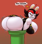 Rating: q
ID: 5482891
Date: 2025-04-04 22:53:11 -0400
Status: active
Score: 24
anthro big_breasts big_butt black_hair breasts butt clothing dress english_text exclamation_point female hair huge_breasts huge_butt kanya_(mario_plus_rabbids) lagomorph leporid looking_back mammal markings mole_(marking) onomatopoeia pipe rabbid rabbit raving_rabbids rayman_(series) sharp_teeth shinysteel solo sound_effects stuck teeth text thought_bubble ubisoft white_body yellow_eyes post #5482891