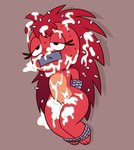 anthro bdsm blush blush_lines bodily_fluids bondage bound cum cum_all_over cum_on_body dandruff duct_tape duct_tape_gag female flaky_(htf) fur gag gagged genital_fluids genitals happy_tree_friends hi_res mammal porcupine pussy red_body red_fur rodent solo sweat sweatdrop tape tape_gag yopy