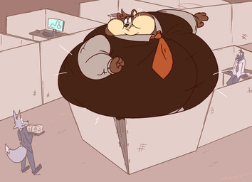 Rating: s
ID: 5648653
Date: 2025-06-17 12:13:24 -0400
Status: active
Score: 7
anthro avian beak belly bodily_fluids body_inflation brown_body brown_fur canid canine canis clothed clothing computer_monitor cubicle desk expansion feathers flying_sweatdrops fur furniture grey_body grey_fur group hi_res holding_object inflation inside kikatsu leaning leaning_backward male mammal motion_lines mustelid necktie office otter solo_focus standing stuck surprise sweat sweatdrop swollen_cheeks table tight_clothing trio wolf worried post #5648653