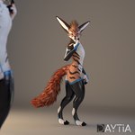 1:1 3d_(artwork) anthro c4d clothing daytia digital_media_(artwork) duo hi_res leg_warmers legwear male posed rexouium solo_focus