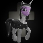 1:1 3d_(artwork) absurd_res blender_(artwork) clothing comorito digital_media_(artwork) equid equine female feral friendship_is_magic hasbro hi_res horn horn_jewelry horn_ring jewelry latex latex_clothing latex_skinsuit mammal my_little_pony mythological_creature mythological_equine mythology nun nun_outfit ring_(jewelry) rubber_clothing skinsuit solo tight_clothing twilight_sparkle_(mlp) winged_unicorn wings