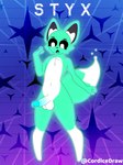 absurd_res anthro canid canine cordicedraw fox genitals ghost hi_res male mammal penis solo spirit styx_(cordicedraw)