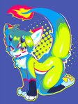 Rating: s
ID: 5563328
Date: 2025-05-10 21:41:13 -0400
Status: active
Score: 11
4_fingers 4_toes absurd_res all_fours ambiguous_gender anthro blue_background chest_tuft color_fox colorful_theme dragon fangs feet fingers fire flaming_tail full-length_portrait fur fur_tuft furred_dragon furred_scalie green_body green_fur green_tail hi_res horn kemono multicolored_tail mythological_creature mythological_scalie mythology nude open_mouth pawpads paws portrait restricted_palette scalie simple_background solo tail teeth toes tongue tuft white_body white_fur yellow_pawpads post #5563328
