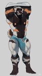 Rating: e
ID: 5362122
Date: 2025-02-09 16:50:59 -0500
Status: active
Score: 136
5_toes absurd_res anthro beard big_bulge black_body black_fur blue_eyes bluesh bulge clothed clothing clothing_lift facial_hair feet felid feline front_view fur genitals hair hi_res humanoid_feet looking_at_viewer male mammal multicolored_body multicolored_fur muscular muscular_anthro muscular_male penis penis_base plantigrade shirt shirt_lift shirtless_male simple_background small_tail solo tail toes topwear underwear underwear_only undressing whiskers white_body white_fur white_hair post #5362122