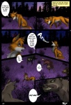 canid canine canis comic dialogue english_text feral fox group hector howl kesh_(ruki) male mammal nature outside quadruped rukifox tail text watermark wolf zeus_(rukifox)