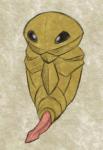 arthropod chrysalis erection feral generation_1_pokemon genitals insect kakuna male nintendo nude penis pokemon pokemon_(species) python13rp simple_background solo white_background yaroul