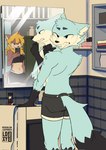 Rating: s
ID: 5614018
Date: 2025-06-01 13:05:33 -0400
Status: active
Score: 11
5_fingers anthro bathroom blonde_hair brush brushing brushing_teeth canid canine canis cellphone clothed clothing detailed_background duo electronics female fingers foam gloves_(marking) hair hi_res holding_cellphone holding_object holding_phone inside isohak23 loxy_(isohak23) male male/female mammal markings mirror mirror_reflection mirror_selfie navel phone rear_view reflection selfie shiena_(isohak23) shorts_only standing tail text topless topless_male url wolf post #5614018