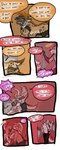 2016 all_fours anthro biped canid collar comic daisy_(tatsuchan18) detailed_background dialogue english_text female fur group hair havoc_(tatsuchan18) hi_res hyena lagomorph leporid male mammal rabbit speech_bubble tatsuchan18 text trio