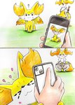 Rating: s
ID: 5620158
Date: 2025-06-04 06:03:24 -0400
Status: active
Score: 83
2025 :3 ambiguous_gender anthro blush blush_lines braixen canid canine cellphone comic crouching eiroru electronics eyes_closed featureless_crotch female fennekin feral first_person_view fur generation_6_pokemon graphite_(artwork) grey_body grey_fur group heart_symbol hi_res holding_object hug human human_pov inner_ear_fluff looking_at_viewer mammal multicolored_body nintendo orange_body orange_eyes orange_fur paws phone pokemon pokemon_(species) pov_hands question_mark smartphone solo stick tail tail_motion tailwag traditional_media_(artwork) trio tuft white_body white_fur yellow_body yellow_fur post #5620158