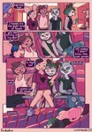 american_opossum anthro ashley_(funkybun) bottomless bottomless_female casual_exposure clothed clothing comic conditional_dnp dialogue english_text exhibitionism female female_anthro funkybun genitals hi_res hoodie julia_(funkybun) lemur mammal marsupial mouse murid murine mustelid oliver_(funkybun) otter outside primate public public_exposure rodent strepsirrhine suntan tan_line text tom_(funkybun) topwear