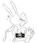 Rating: q
ID: 5185316
Date: 2024-11-16 08:26:02 -0500
Status: active
Score: 18
1_eye 2023 4_fingers anthro big_breasts breasts caine_(tadc) censor_bar censored_breasts clothed clothed_anthro clothed_male clothing duo eye_contact female female_humanoid female_on_anthro fingers floating_head glitch_productions hand_holding heart_symbol humanoid humanoid_on_anthro jax_(tadc) kissing lagomorph leporid looking_at_another male male/female male_anthro male_on_humanoid mammal narrowed_eyes nude nude_female nude_humanoid palomine prisma_(fr0gv0re) rabbit shape_head simple_background sketch the_amazing_digital_circus white_background post #5185316