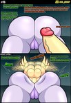 absurd_res al_gx anal anal_penetration anthro big_breasts big_butt big_penis breasts butt butt_squish clothing comic dialogue dragon duo english_text eyewear fan_character female femboy from_behind_position generation_5_pokemon generation_6_pokemon genitals goo_creature goodra hi_res huge_butt huge_penis hyper hyper_genitalia hyper_penis lagomorph legendary_pokemon leporid lying male male/female male_on_top mammal mature_anthro mature_female mommy_kink mythological_creature mythological_scalie mythology nintendo nude on_front on_top opal_(al_gx) overweight overweight_anthro overweight_female penetration penile penile_penetration penis penis_in_ass pokemon pokemon_(species) pseudo_hair pussy rabbit rear_view robin_(hazby) scalie sex side_view slightly_chubby slightly_chubby_female squish story text victini yellow_body