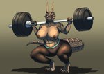 4_toes absurd_res anthro argonian barefoot big_breasts big_butt bottomwear breasts butt claws clothed clothing curvy_figure exercise fangs feet female heterochromia hi_res horn ijeen-sai kneeling lifting_object looking_at_viewer microsoft multicolored_body muscular muscular_female nipples open_mouth open_smile partially_clothed plantigrade reptile scalie simple_background smile solo tail teeth the_elder_scrolls thick_thighs tight_clothing toes tolerain topless topless_female two_tone_body weightlifting wide_hips workout