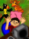 Rating: s
ID: 238869
Date: 2012-08-16 08:06:46 -0400
Status: active
Score: -14
3:4 avian bird cartoon_network clothing computer computer_mouse electronics eyewear female furniture glasses group hair hi_res human ingrid_giraffe keel-billed_toucan lupe_toucan male mammal mousepad my_gym_partner's_a_monkey ramphastos shirt table topwear toucan unknown_artist post #238869