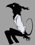 Rating: s
ID: 5365372
Date: 2025-02-11 00:49:49 -0500
Status: active
Score: 6
5_fingers bent_legs black_body blue_eyes bodily_fluids chest_tuft clothing collared_shirt curled_tail digital_media_(artwork) fingers grey_background hi_res horn kewpiekills leaning leaning_forward long_horn looking_up male monster profile raised_tail shirt simple_background sitting solo splayed_fingers sweat sweatdrop tail teacher_(tgftos) the_girl_from_the_other_side:_siuil_a_run thin_tail topwear tuft white_clothing white_shirt white_topwear post #5365372