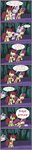 2014 absurd_res apple_bloom_(mlp) bandage border colored comic cutie_mark_crusaders_(mlp) dialogue digital_media_(artwork) ears_back english_text equid equine eyes_closed falling female feral forest friendship_is_magic fur green_eyes group half-closed_eyes hasbro hi_res horn horse jumping leaning leaning_forward long_image looking_at_another looking_down mammal mane multicolored_mane my_little_pony mythological_creature mythological_equine mythology narrowed_eyes orange_body orange_fur outside pegasus pivoted_ears plant pony profanity purple_border purple_eyes purple_mane red_bow red_mane scootaloo_(mlp) signature slitherpon speech_bubble sweetie_belle_(mlp) tall_image text three-quarter_view toony tree two_tone_mane two_tone_tail unicorn white_body white_fur wings yellow_body yellow_eyes yellow_fur