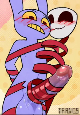 Rating: e
ID: 5721939
Date: 2025-07-20 16:24:22 -0400
Status: active
Score: 178
animate_inanimate animated anthro balls big_penis blush duo fabric_creature female gangle_(tadc) genitals glitch_productions high_framerate jax_(tadc) lagomorph leporid living_mask loop male male/female male_focus mammal mask penis rabbit ribbonjob ribbons sex short_playtime sound t.f.a.n.c.s. the_amazing_digital_circus webm post #5721939