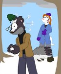 Rating: s
ID: 5477494
Date: 2025-04-02 15:00:03 -0400
Status: active
Score: 1
allen_(tabbiewolf) badger black_body black_fur domestic_ferret eyewear female fur glasses laugh low_res male male/female mammal marie_(tabbiewolf) mustelid musteline snowball_fight tabbiewolf true_musteline weasel white_body white_fur winter post #5477494